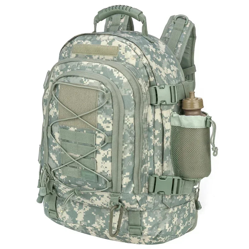 LQARMY 65L Military Tactical Backpack Molle Rucksack For Outdoor Adventurers