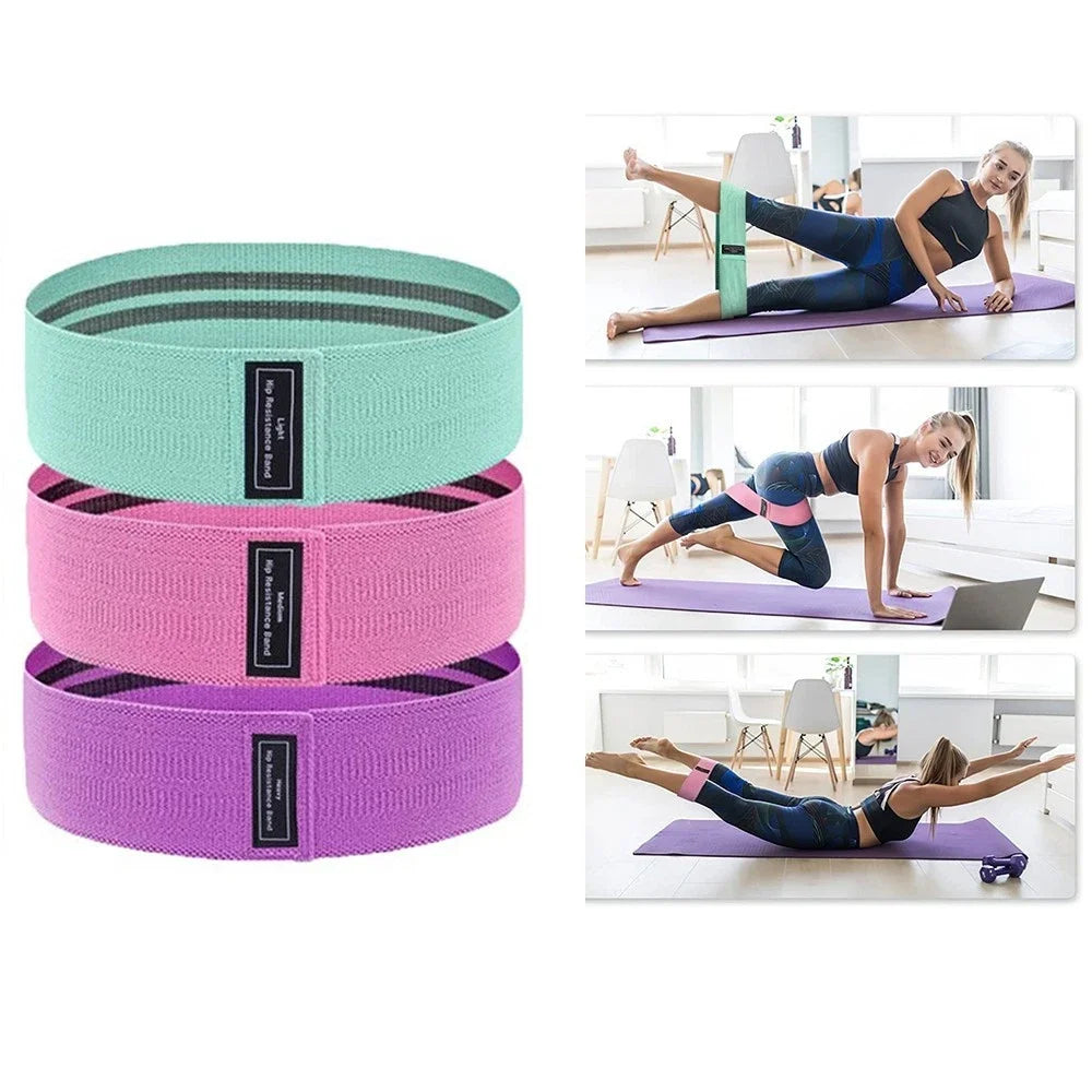 Resistance Loop Bands Set Of 3 For Home Workouts And Glutes Training