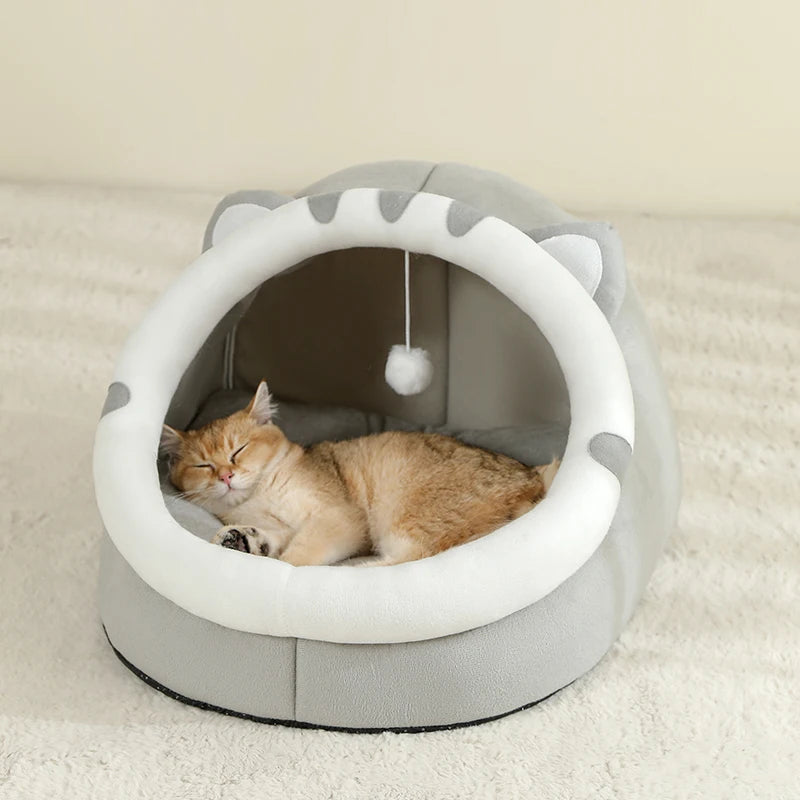 Cozy Cotton Cat Bed House and Cave Cushion for Cats