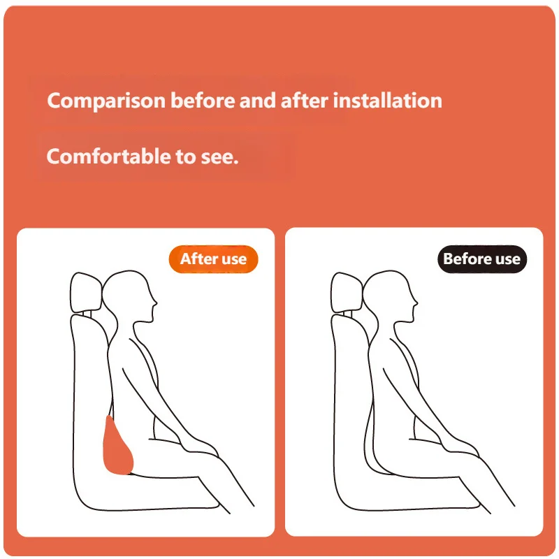 Car Memory Foam Lumbar Support Cushion For Drivers Ultimate Comfort
