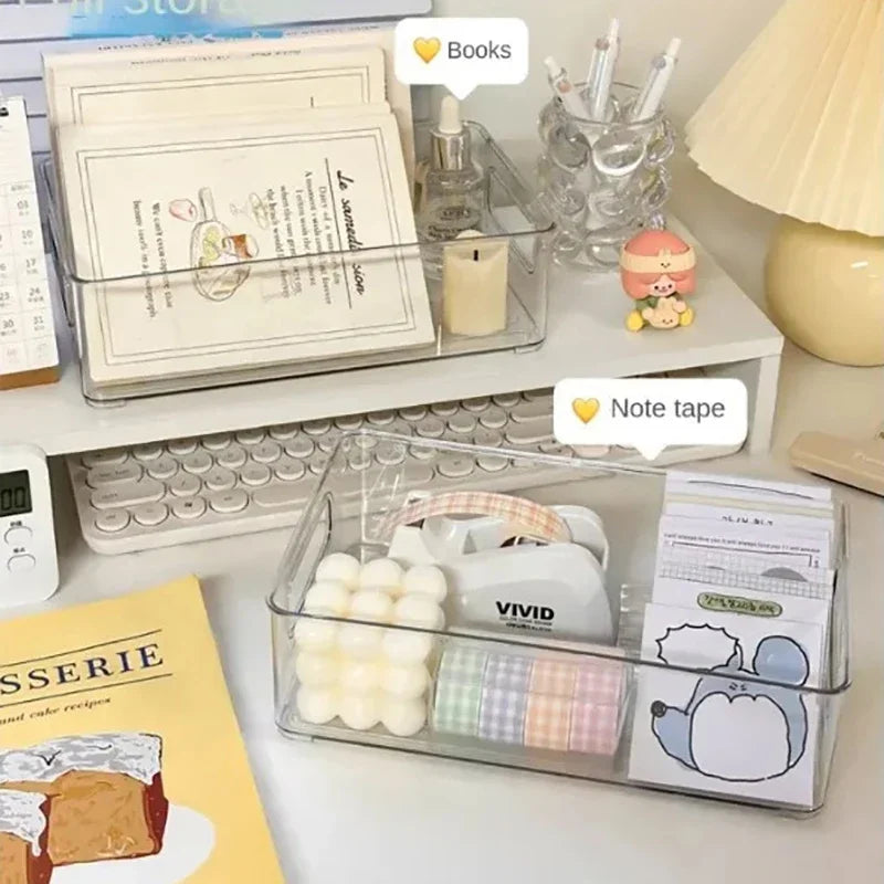 Clear & Organized Acrylic Beauty Storage Box – Masks & Cosmetics