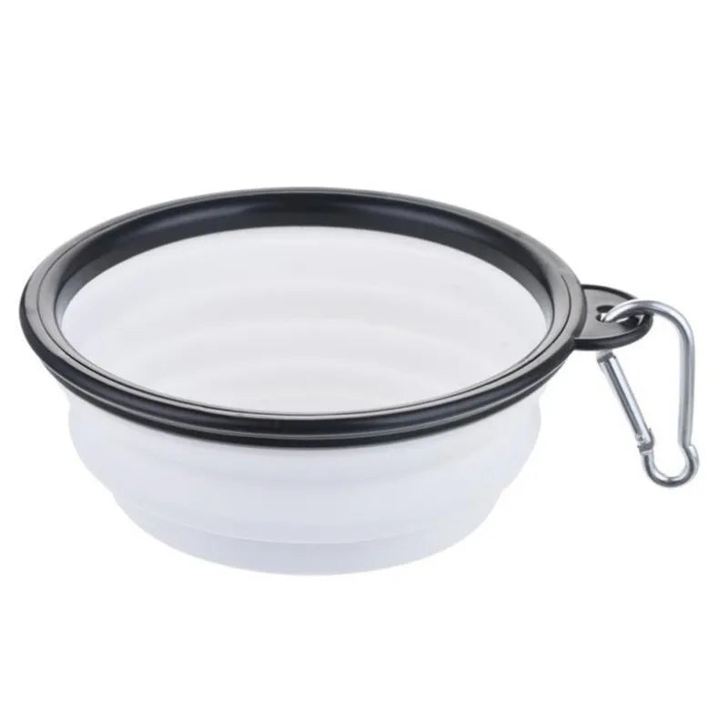 Durable Collapsible Portable Pet Food Bowl TPR Silicone For Dogs And Cats Travel