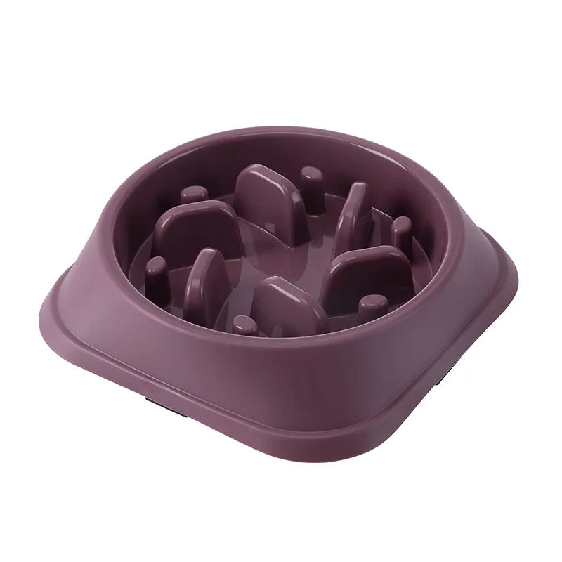 Slow Feeder Pet Bowl For Cats And Dogs Non Slip Anti Choking Maze Design