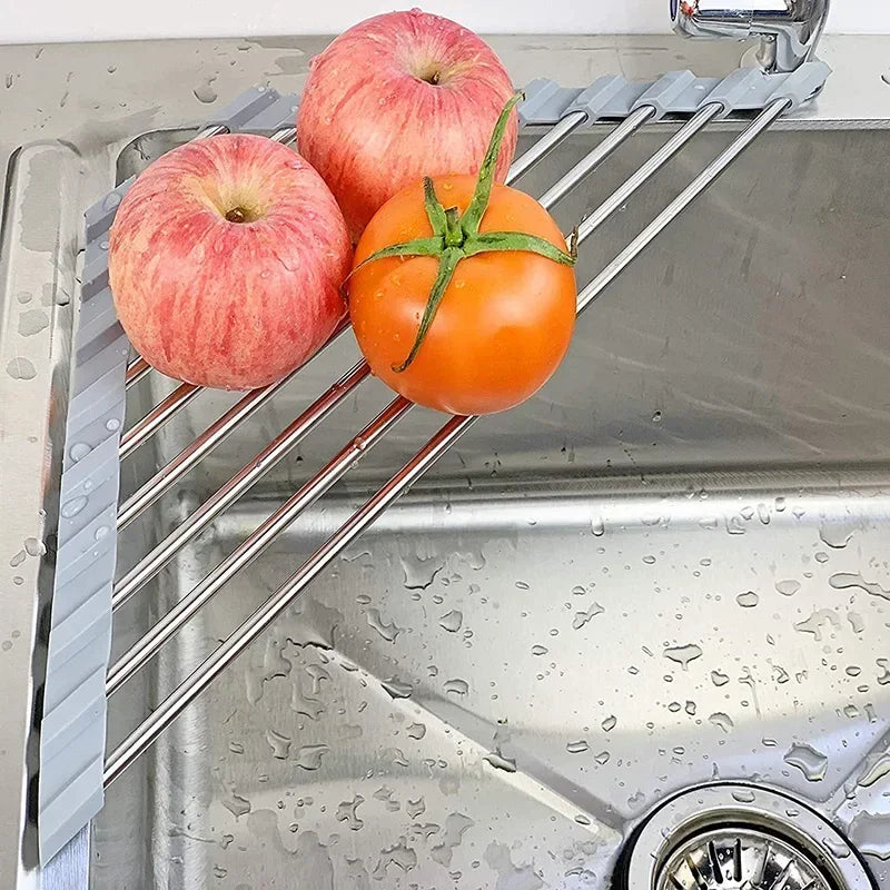 Foldable Triangle Over-the-Sink Dish Drying Rack