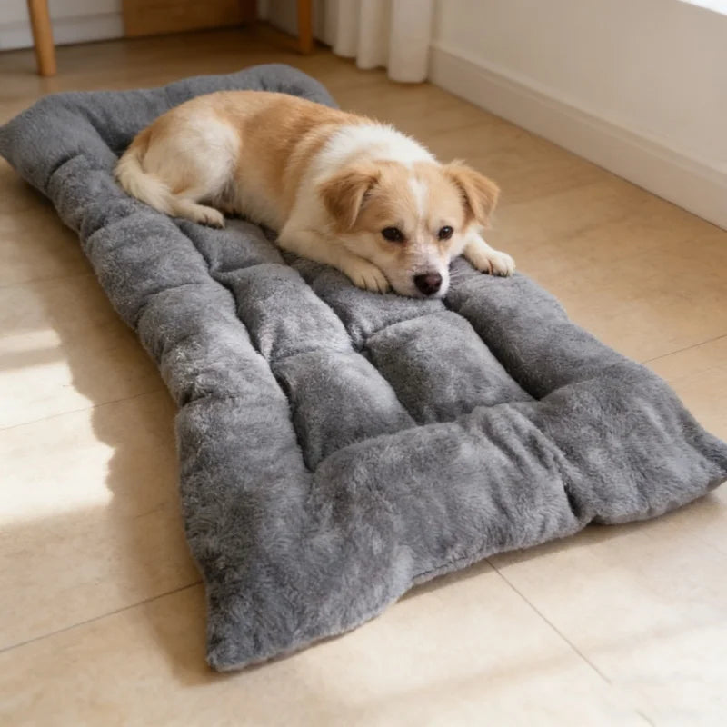 Booteely Plush Dog Bed Mat For Pets Polyester Fleece Cushion