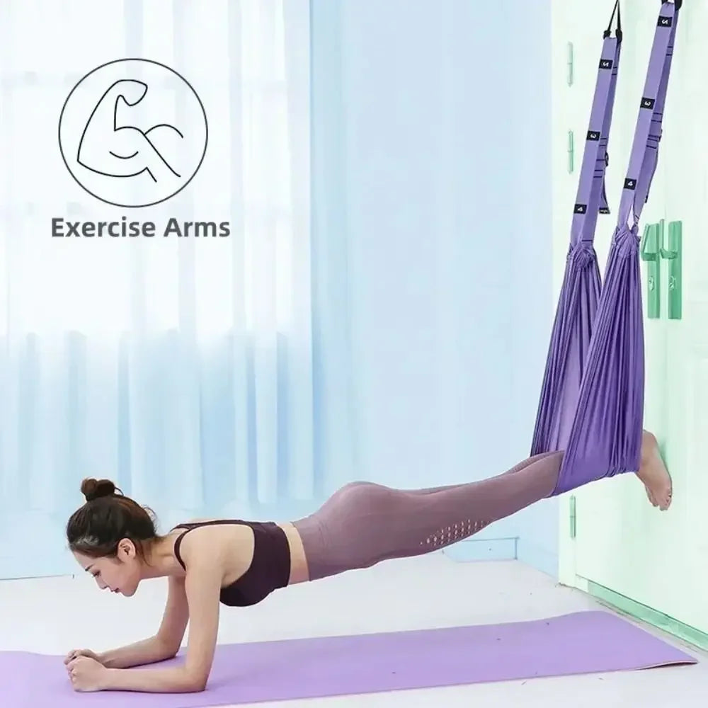 Adjustable Aerial Yoga Strap For Women Door Hanging Flexibility Training