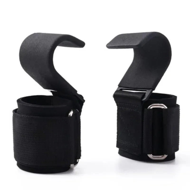 Non Slip Weight Lifting Hooks For Powerlifters Focus On Form Premium Pair
