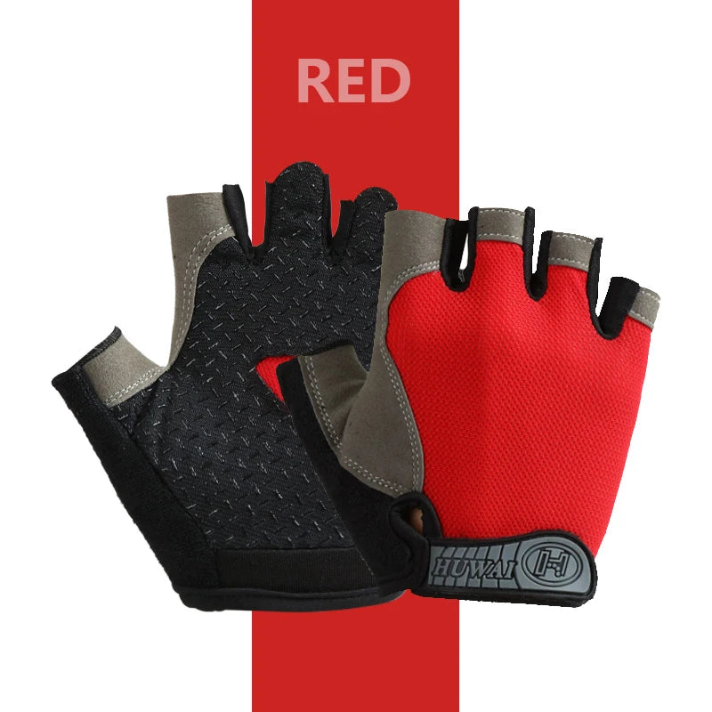 Cycling Gloves Breathable Anti Slip Half Finger For Men And Women Fitness