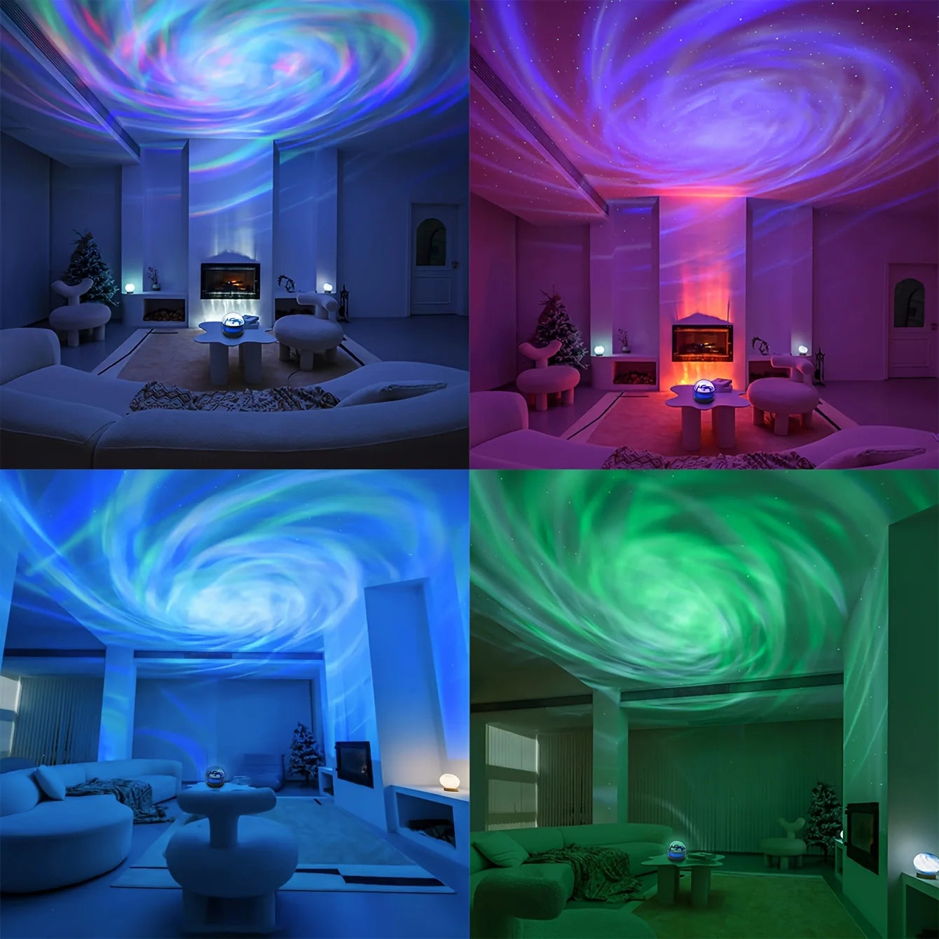 Starry Sky Projector LED Night Light With Remote And 7 Modes For Kids