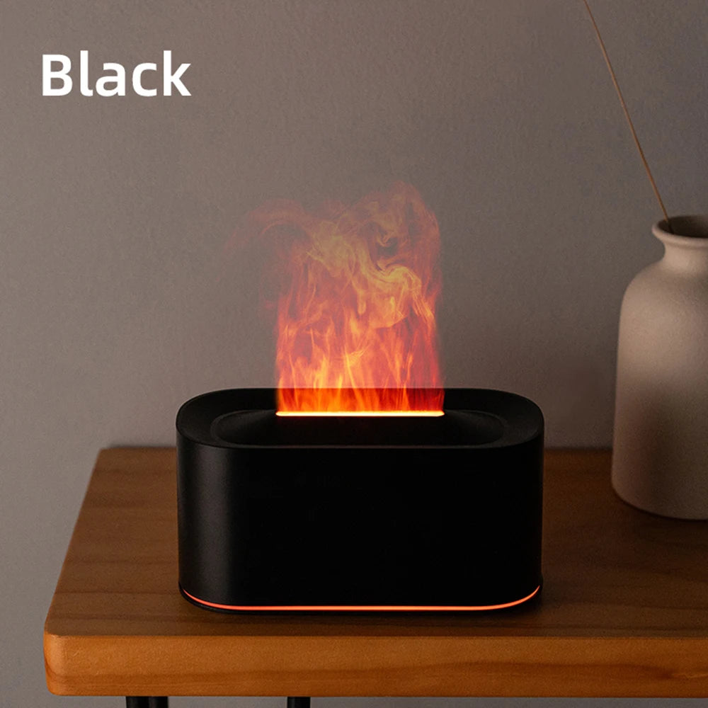 Essential Oil Diffuser Flame Colorful Vapor Humidifier For Spa Aromatherapy