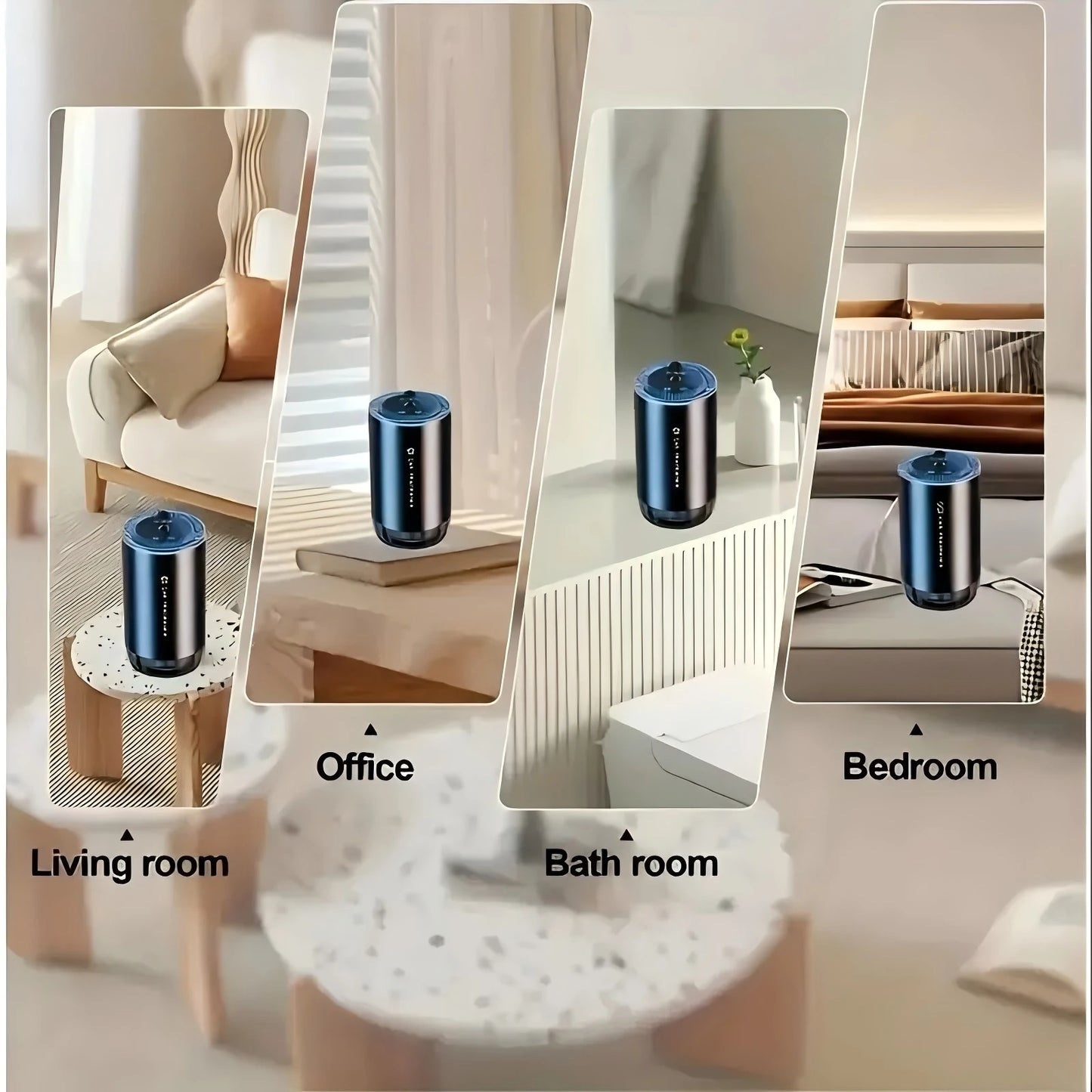 Smart Car Air Freshener With Projector Light And USB Rechargeable For Drivers