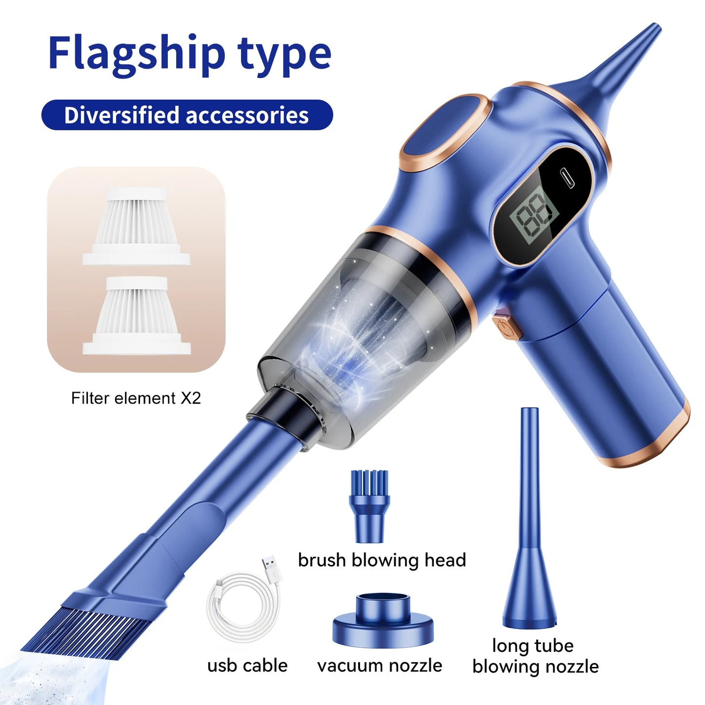 PowerClean Rechargeable Cordless Car Vacuum