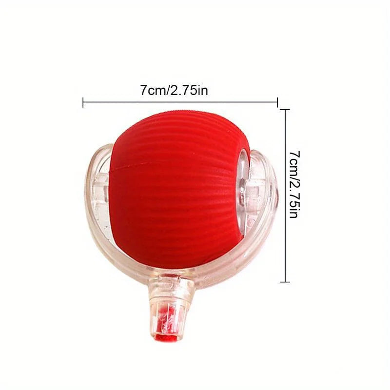 Automatic Interactive Cat Ball Toy Rechargeable With Faux Tail