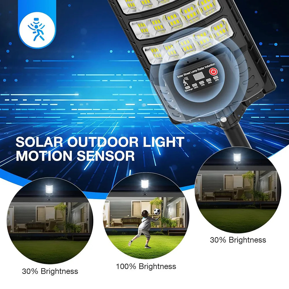 Light Up the Night™ Solar Street Light – Dusk-to-Dawn Remote Control