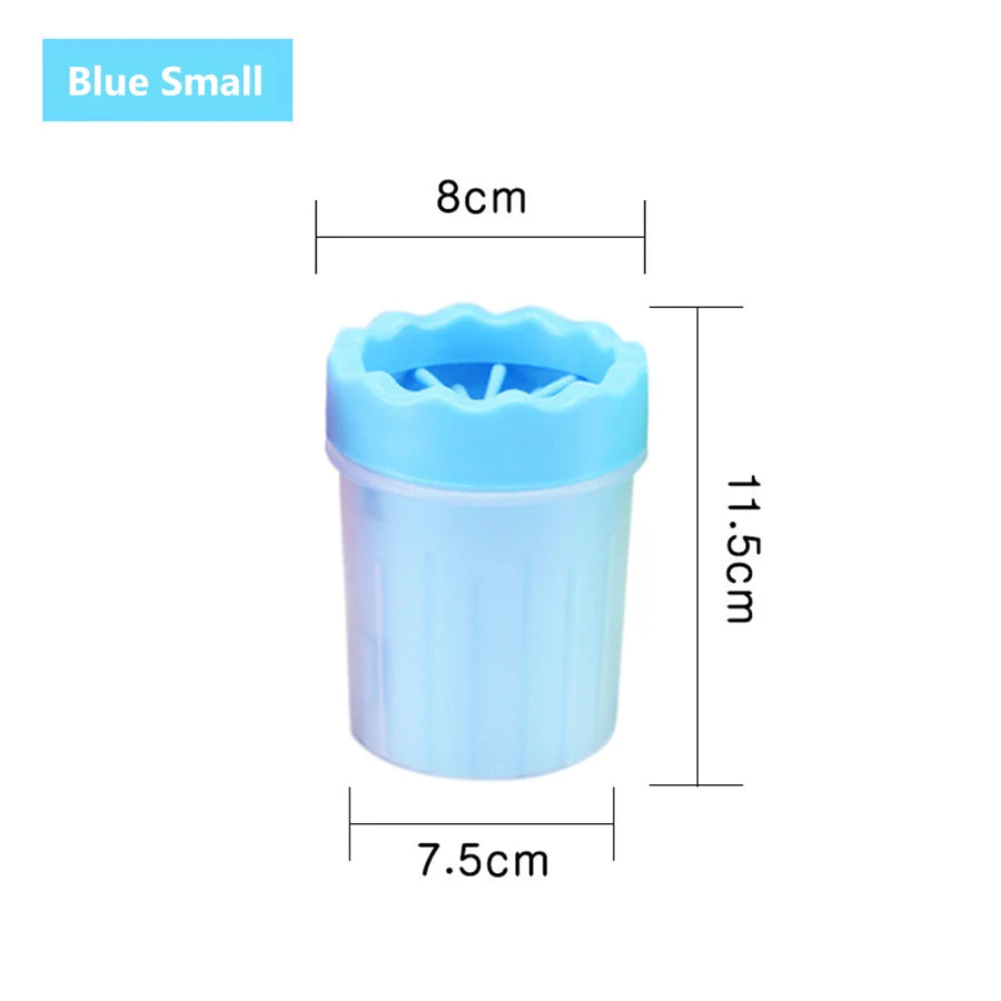 Foot Wash Cup With Silicone Brush For Dogs And Cats