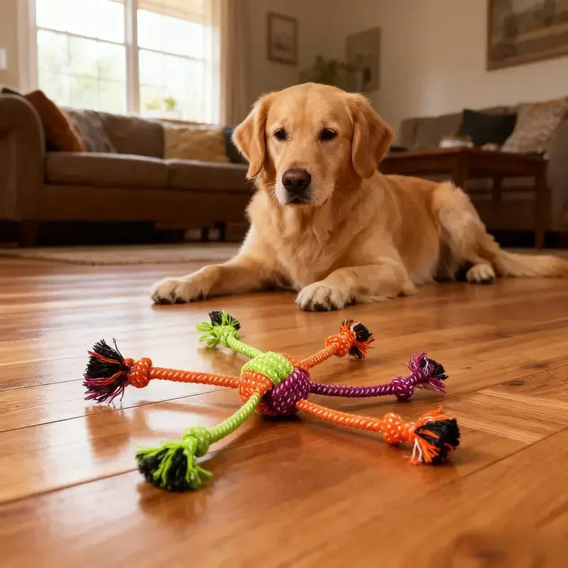 Durable Dog Rope Toy For Teeth Cleaning And Chewing
