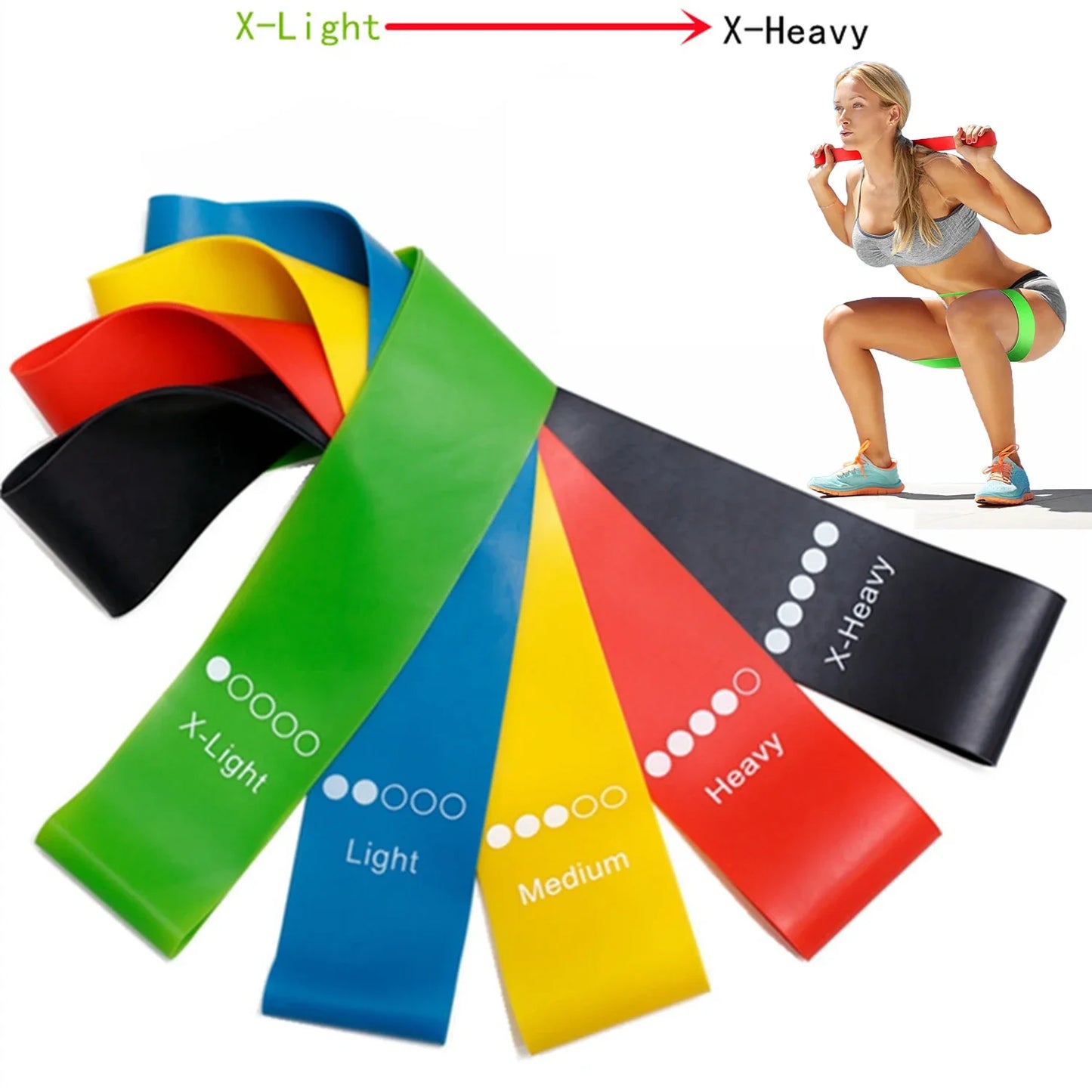 TPE Resistance Bands Set Versatile Loop Bands For Home Gym Strength Training