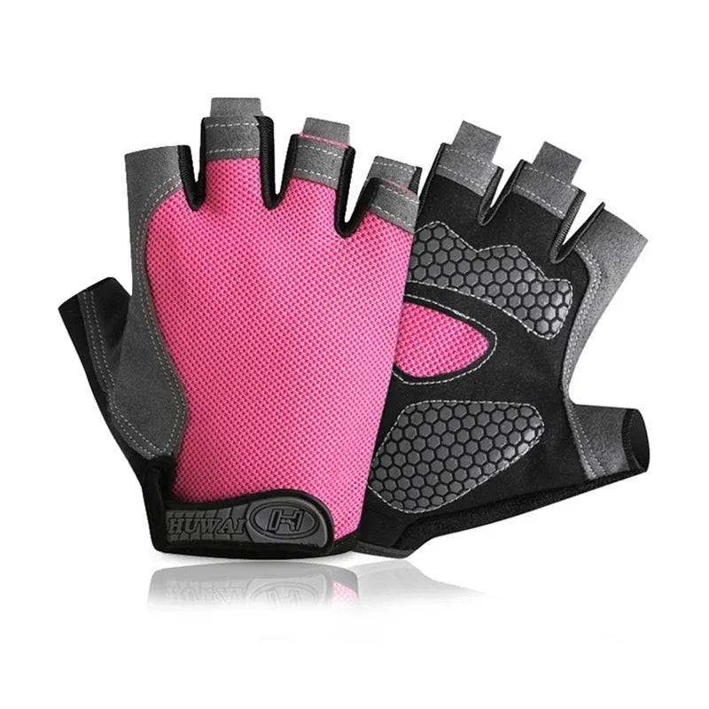 Cycling Gloves Breathable Anti Slip Half Finger For Men And Women Fitness