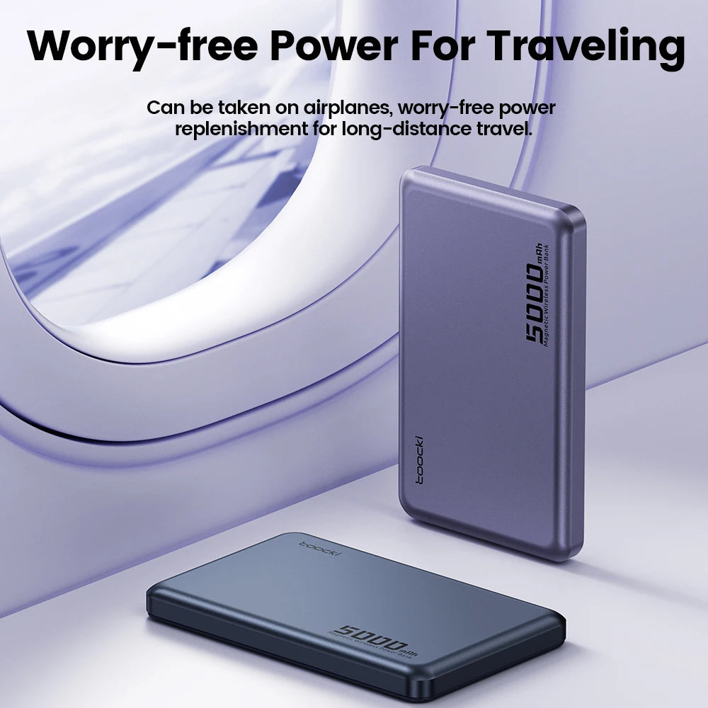 Toocki MagSafe PowerBank 5000mAh 20W Wireless Charger For iPhone 13 14 15 16 17