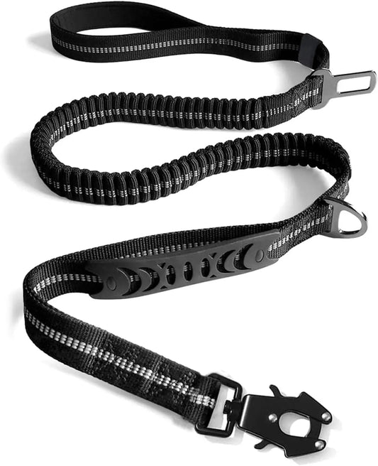 Reflective Shock Absorbing Tactical Dog Leash for Large Dogs