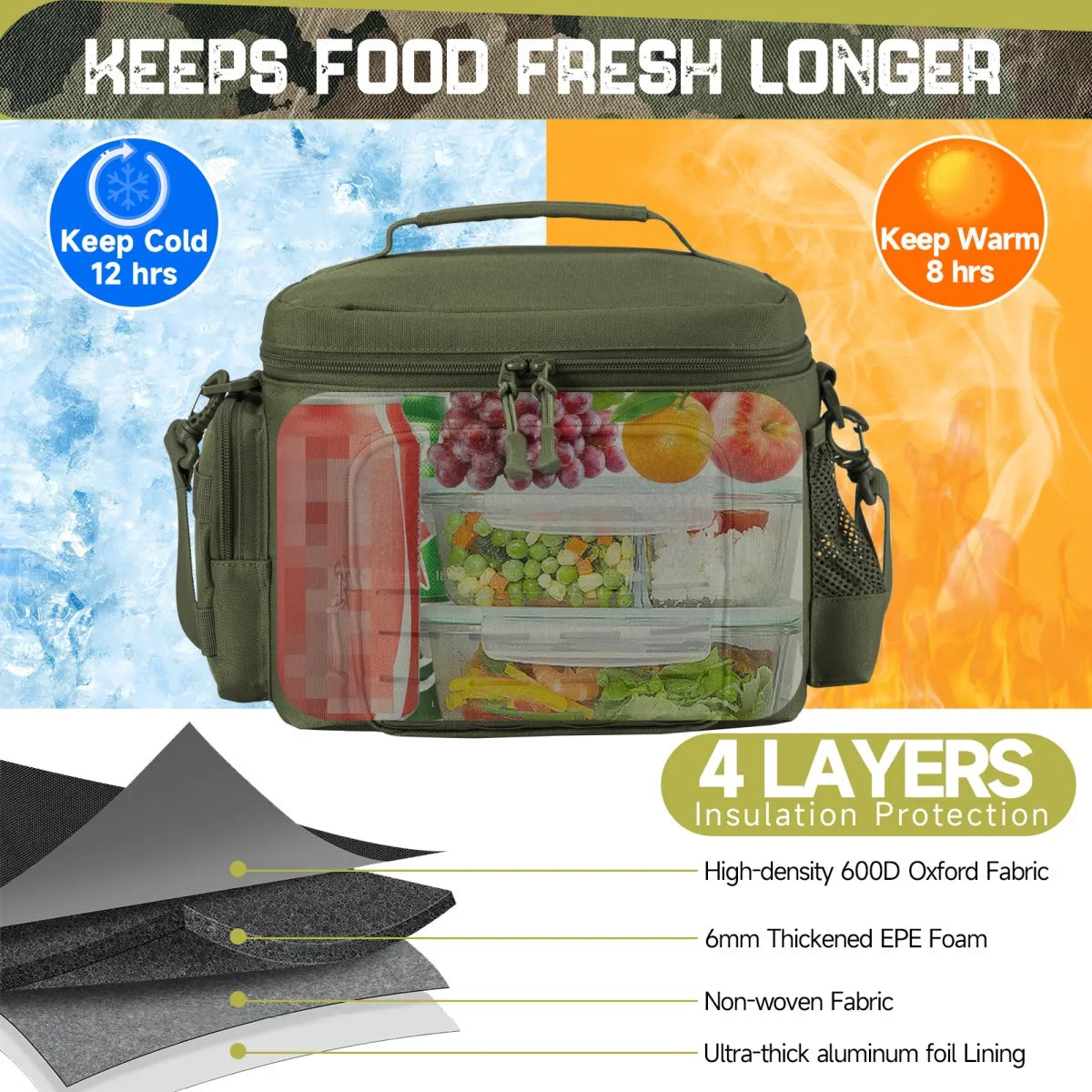 ReFire Gear Insulated Leakproof Tactical Lunch Bag