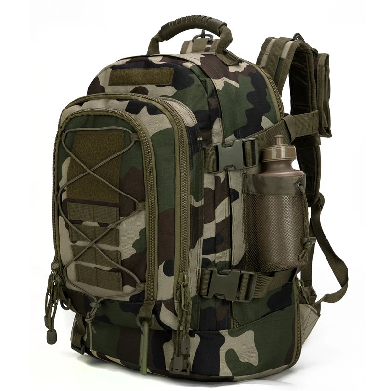 LQARMY 65L Military Tactical Backpack Molle Rucksack For Outdoor Adventurers