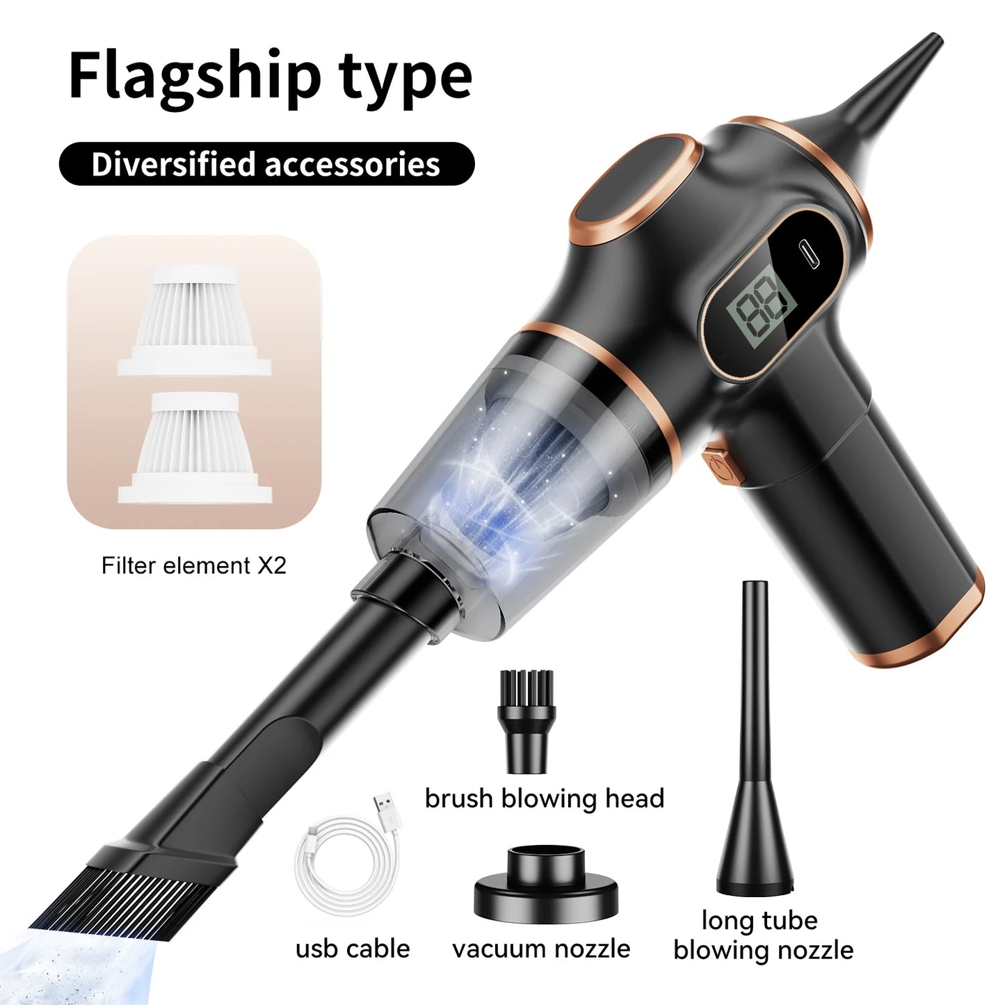 PowerClean Rechargeable Cordless Car Vacuum