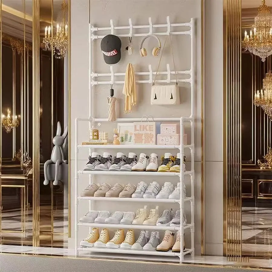 Altruism Multifunctional Hallway Coat Rack And Shoe Bench For Busy Families