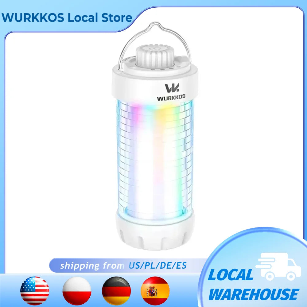 Wurkkos CL01 LED Camping Lantern 550LM Rechargeable Waterproof RGB For Campers