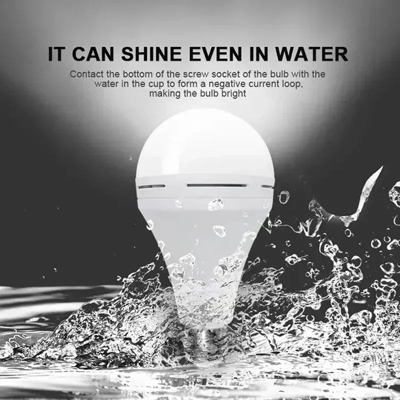LED Rechargeable Light Bulb Emergency Portable Camping Lamp For Tent And Home