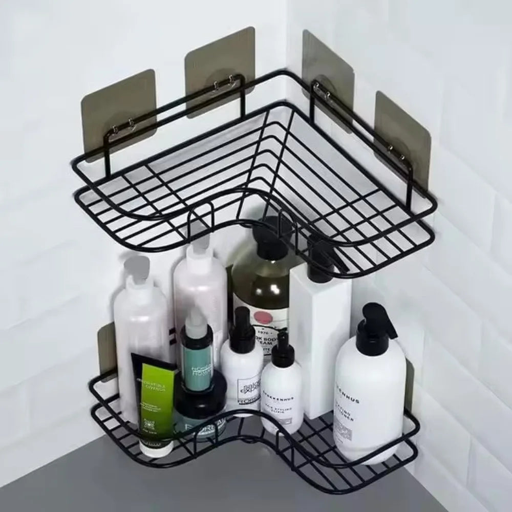 Corner Shower Caddy Wall Mount For Small Bathrooms Durable Space Saver
