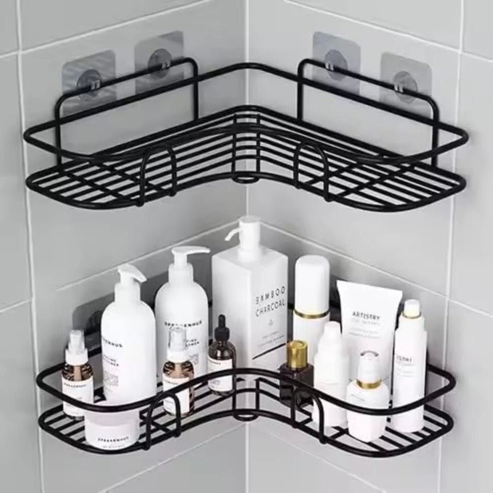 Corner Shower Caddy Wall Mount For Small Bathrooms Durable Space Saver