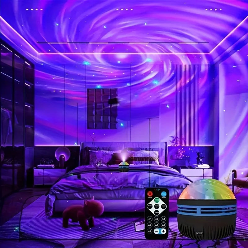 Starry Sky Projector LED Night Light With Remote And 7 Modes For Kids