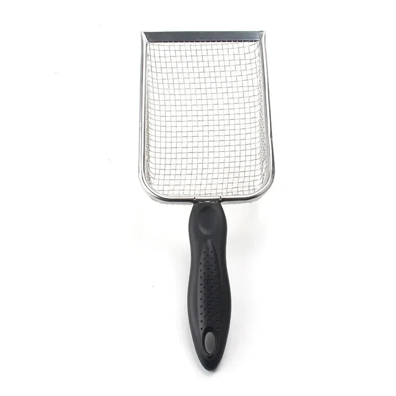 Cat Litter Scoop Stainless Steel Long Handle Cleaning Tool