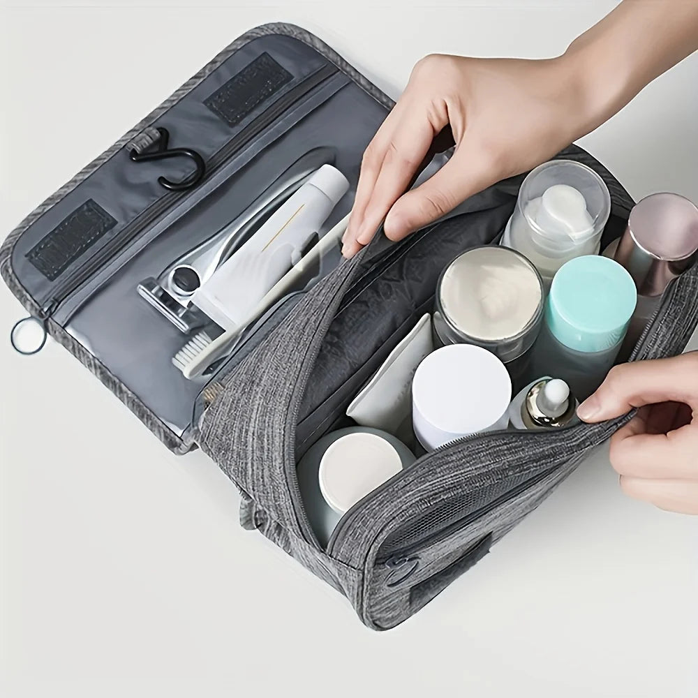 Diamri Cosmetic Organizer Bag Multi Functional Oxford Toiletry Pouch For Travel