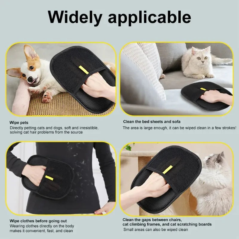 Pet Grooming Gloves Hair Remover for Dog Cat Rabbit