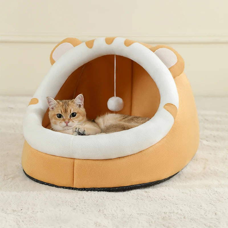 Cozy Cotton Cat Bed House and Cave Cushion for Cats