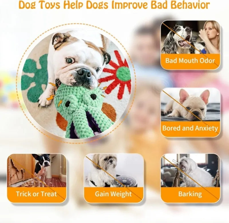 Ultra Soft Squeaky Plush Dog Toy For All Dog Sizes