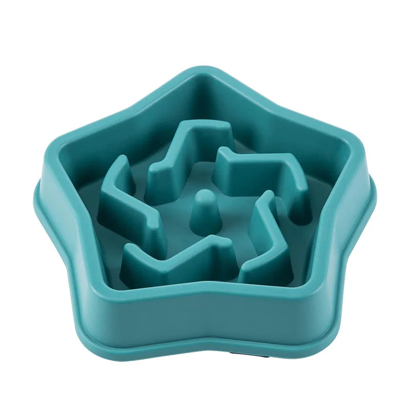 Slow Feeder Pet Bowl For Cats And Dogs Non Slip Anti Choking Maze Design