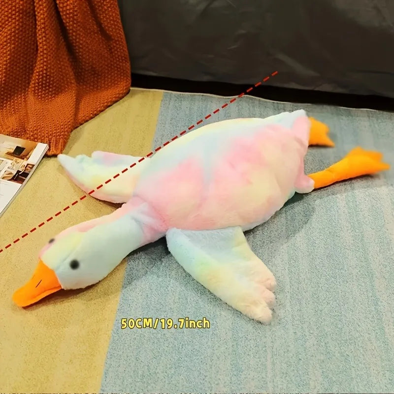 Soft Colorful Duck Plush Toy for Pets Anxiety Relief