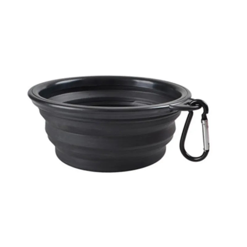 Durable Collapsible Portable Pet Food Bowl TPR Silicone For Dogs And Cats Travel