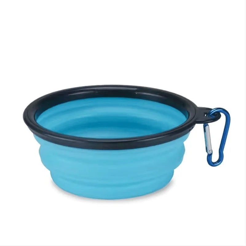 Durable Collapsible Portable Pet Food Bowl TPR Silicone For Dogs And Cats Travel