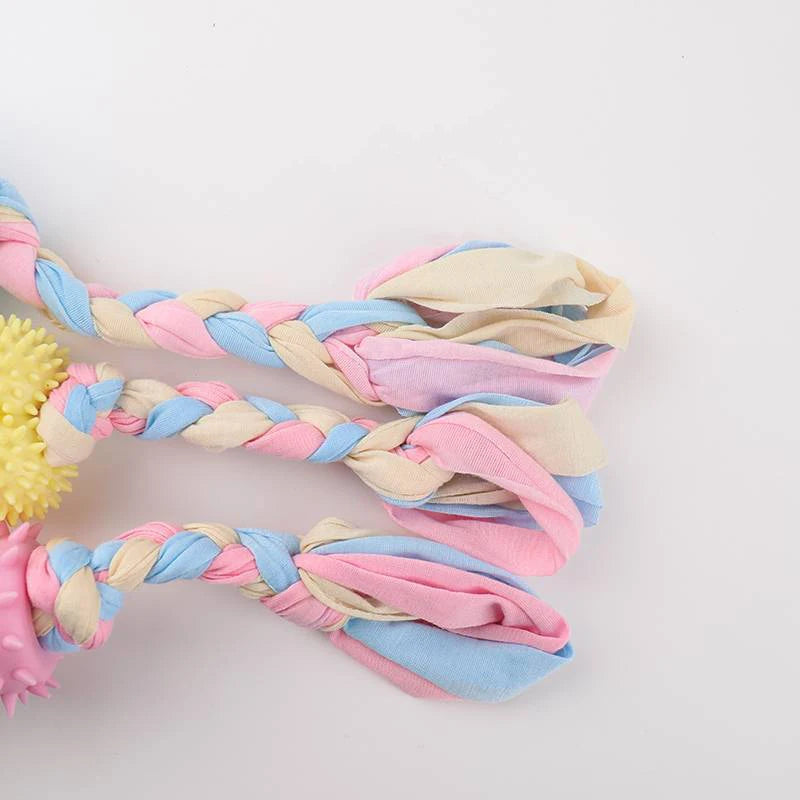 FEEUNM TPR Knot Chew Toys For Small Dogs Bite Resistant