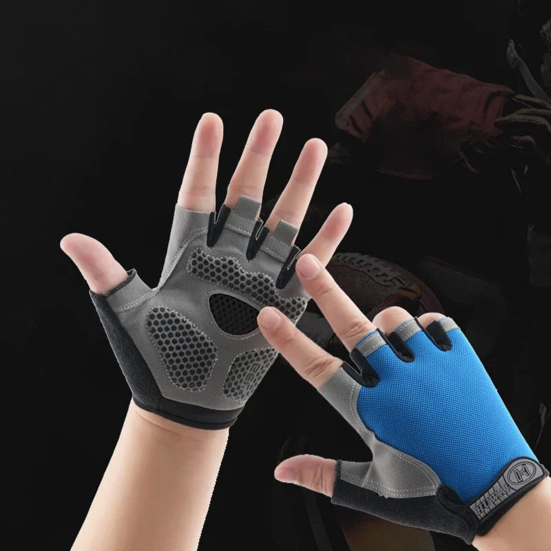 Cycling Gloves Breathable Anti Slip Half Finger For Men And Women Fitness