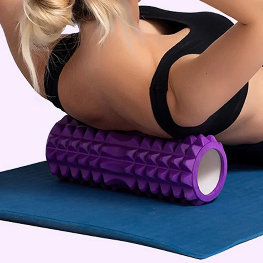 Yoga Foam Roller Grid Trigger Point Therapy For Athletes And Home Gyms