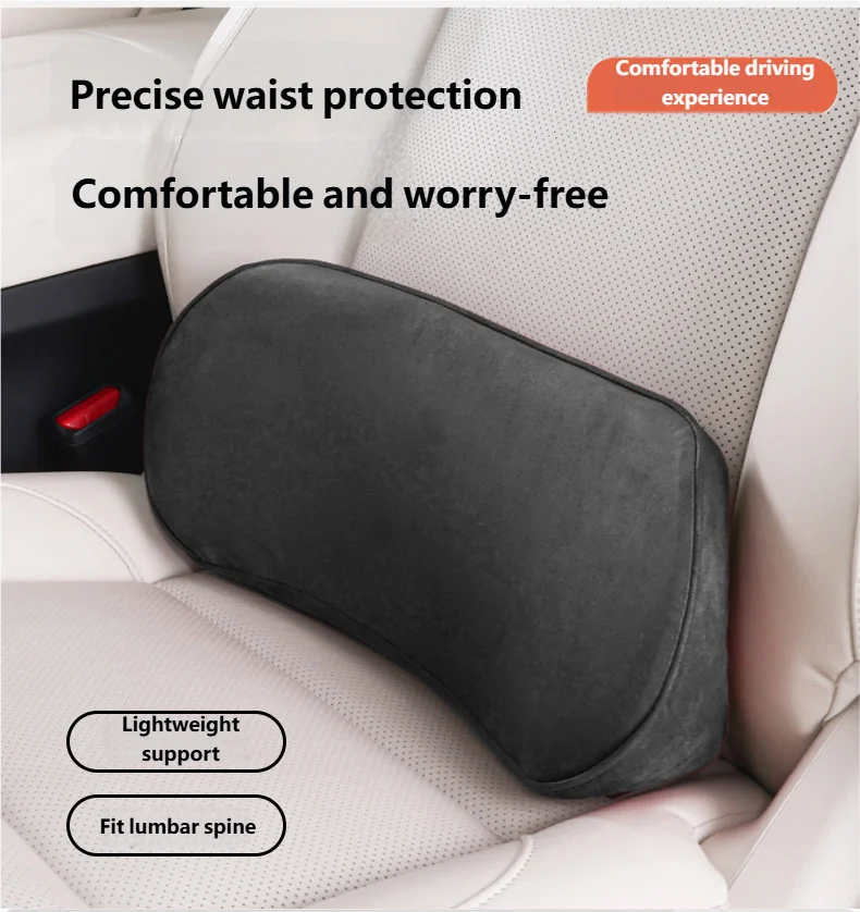 Car Memory Foam Lumbar Support Cushion For Drivers Ultimate Comfort