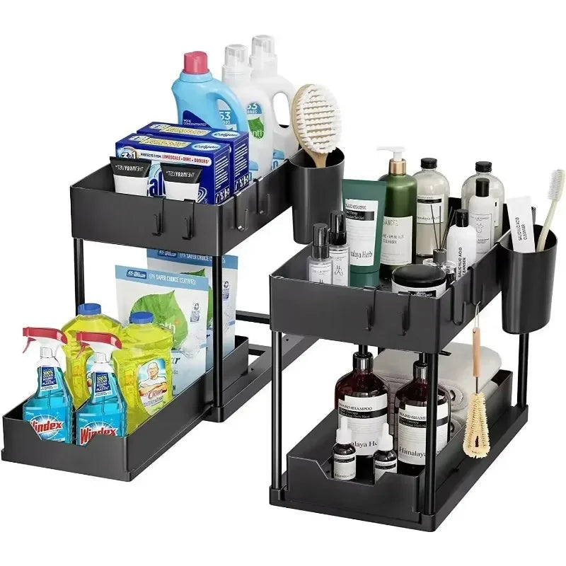2-Tier Pull-Out Under-Sink Organizer