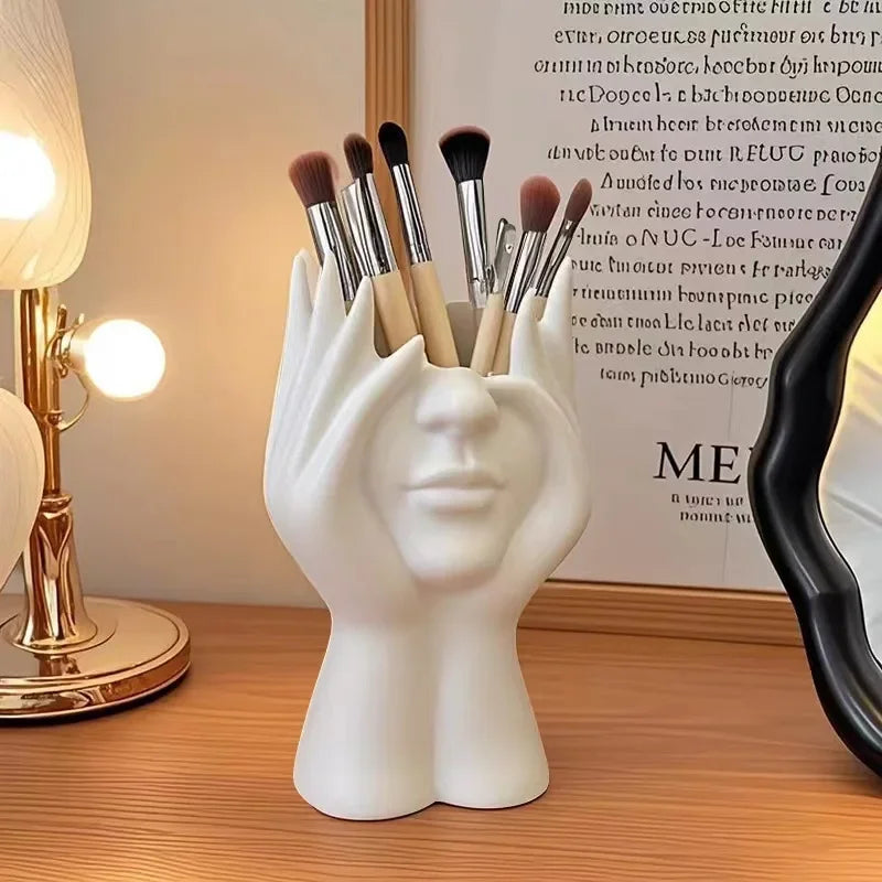 Make a Statement Sculptural Figure Desk & Beauty Organizer