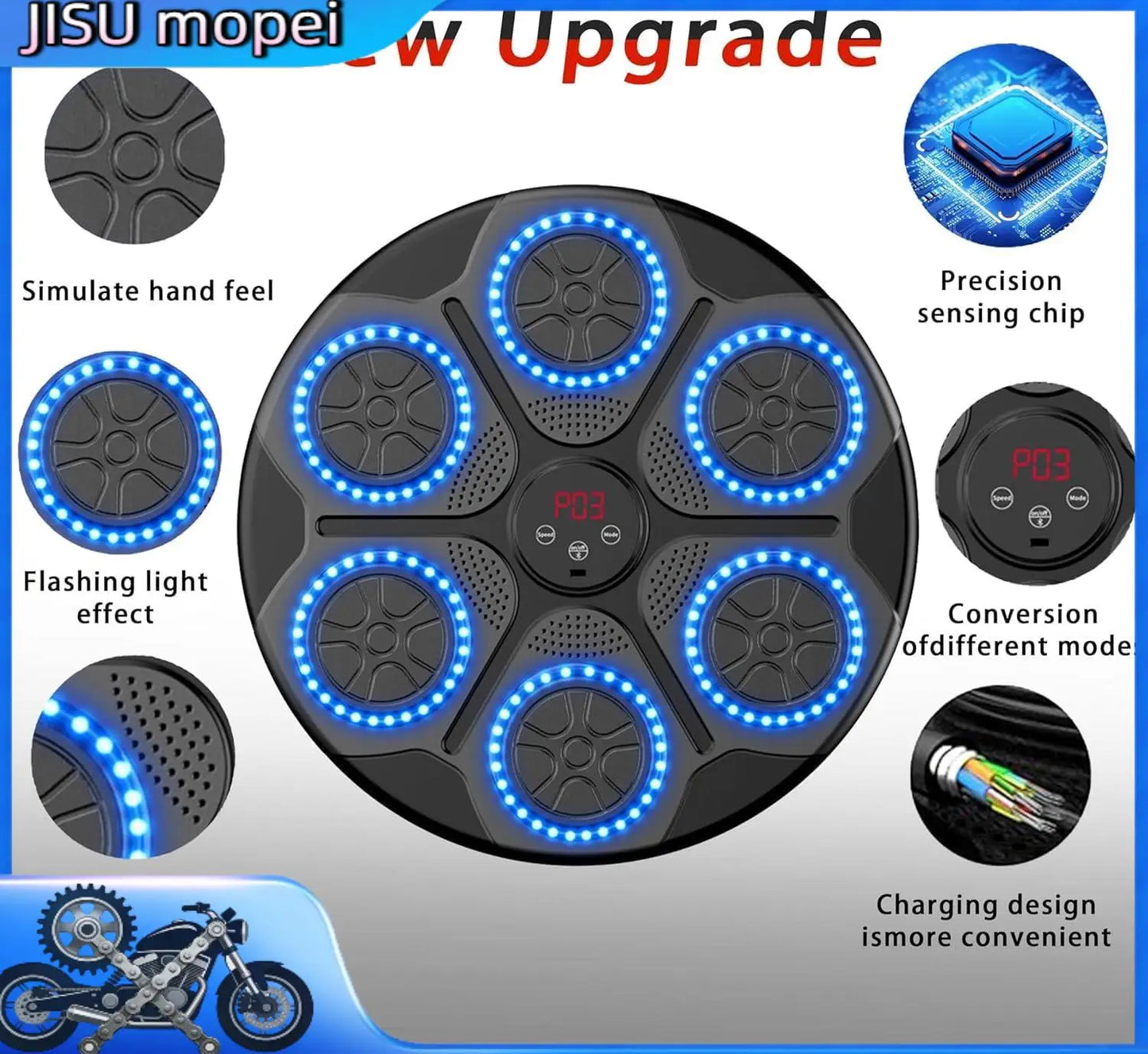 Smart Wall Mounted Boxing Trainer For Adults And Kids With LED Display Bluetooth