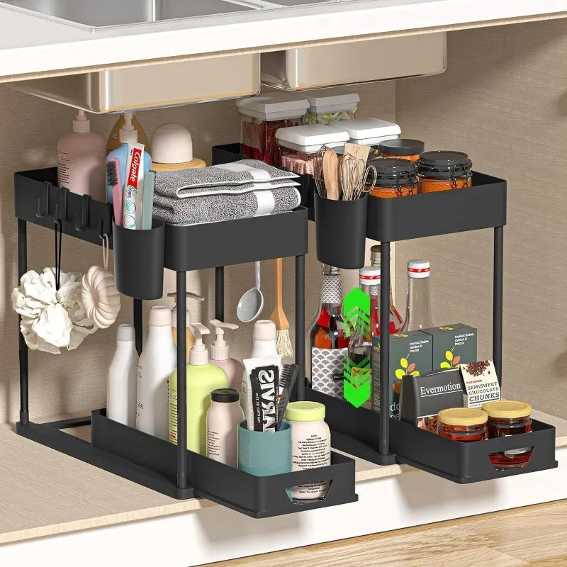 2-Tier Pull-Out Under-Sink Organizer